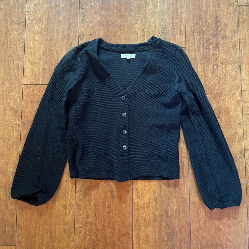 🥀BLACK BUTTONDOWN MADEWELL TOP🥀
